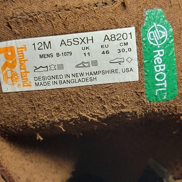 Timberland PRO Wedge 6" Soft Moc-Toe Work Boots Size 12 Oil Slip Resistant New - Picture 4 of 11